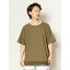 【チャイハネ】yul 裾リブMEN'Sカットソートップス カーキ