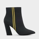 スラント ブロックヒール ブーツ / SLANTED BLOCK HEEL BOOTS (Black)