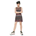 【アウトレット】デシグアル Desigual ノースリーブアート柄ドレス (BLACK)
