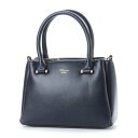 アンジュールドクレール uniour de clair レザー調合皮2WAYスタイルショルダー (ネイビー)