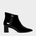 ナイロン ストラップディテール ポインテッド ブーツ / NYLON STRAP DETAIL POINTED BOOTS (Black)