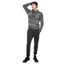 【アウトレット】デシグアル Desigual ボーダーニット (BLACK)