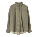 アースミュージックアンドエコロジー earth music&ecology イロイロコットン2wayカシュクールシャツ (Khaki)