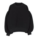 ティティベイト titivate ボリュームスリーブワッフルプルオーバー (ブラック)