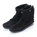 【アウトレット】ミネトンカ Minnetonka Hi Top Back Zip Boots (ブラック)