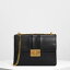 プッシュロック フロントフラップバッグ / Push Lock Front Flap Bag (Black)