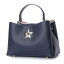 キュリビスキュイ CURI BISCUI スター金具ハンドルバッグ (Navy)