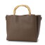 キュリビスキュイ CURI BISCUI バンブーハンドバッグ (Brown)