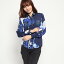 デシグアル Desigual WOMAN WOVEN BLOUSE LONG SLEEVE (Blue/Navy)