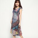 【アウトレット】デシグアル Desigual ドレス袖なし (マルチ)