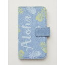 【アウトレット】【Kahiko】多機種対応 手帳型マルチスマートフォンケース HAWAIIAN DENIM ブルー系その他