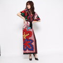 デシグアル Desigual ワンピース 半袖 (Grey/Black)