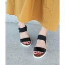 リーカ RiiiKa ゴムラインフットベットサンダル (black)