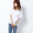 ラナン Ranan (KANGOL)ポケット付Tシャツ (オフホワイト)