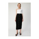 moussy BUTTONUPKNITスカート ブラック