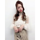 SPIGA 花レースインナー付TOPS ベージュ