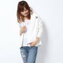 ゲス GUESS LADIES L/SLV ZIP UP (IVORY)