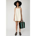 マウジー moussy FLARE MINI DRESS (アイボリー)
