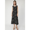 【アウトレット】マウジー moussy FROLET MAXI DRESS (柄ブラック)