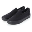 ブラッチャーノ Bracciano スリッポン メンズ スニーカー ボア デッキシューズ (BLACK/BLACK)