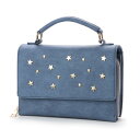 【アウトレット】サックセンス Sac sens 星スタッズお財布ショルダー (NV)
