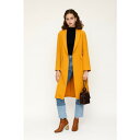 スライ SLY SHAWL COLLAR LONG GOWN (ダークイエロー)