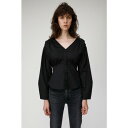 マウジー moussy BACK TWIST BLOUSE (ブラック)