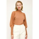 スライ SLY PUFF SLEEVE HG TOPS (ベージュ)