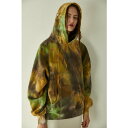 マウジー moussy TIE DYE BIG HOODIE (イエロー)