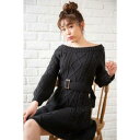 セシルマクビー CECIL McBEE フレアミニワンピース (ブラック)