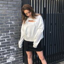 アンビー ENVYM オープンドルマンショートプルオーバー (WHITE)