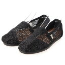 トムス TOMS ブラック モロッカン クロシェ ウィメンズ...