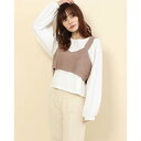 アルシーヴ archives BACKリボンビスチェSET (MOCHA)