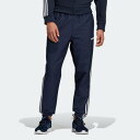 アディダス adidas M CORE 3ストライプス ウインドパンツ (ブルー)