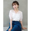 シェリーモナ Cherie Mona チュールレースTOPS (ホワイト)