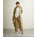 ジュエローブ Jewelobe バックシアードッキングロングシャツ (カーキ)