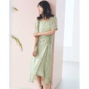 シェリーモナ Cherie Mona サイドギャザーフラワーワンピース (ミント)