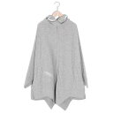スカラー ScoLar オバケクマポンチョ風パーカー (杢グレー)