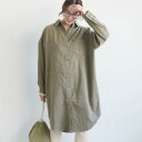 コカ coca コーデュロイロングシャツ (Khaki)