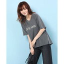 【アウトレット】パラディ テール PARADIS TERRE Je te veuxロゴTシャツ (チャコール)