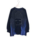スカラー ScoLar 女の子柄ロングスリーブTシャツ (ネイビー)