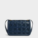 【2020 WINTER 新作】ウェーブディテール ショルダーバッグ / Weave Detail Shoulder Bag (Blue)
