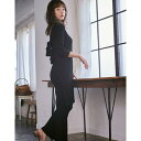 シェリーモナ Cherie Mona バックリボンニットSETUP (ブラック)