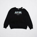 アルジー ALGY 衿あきトレーナー (ブラック)
