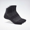 リーボック Reebok アクティブ ファウンデーション アンクル ソックス 3足組 / Active Foundation Ankle Socks 3 Pairs （ブラック）