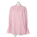 シャーリングリーブPOブラウス (PINK)