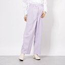 チーク Cheek センタープレスストレートパンツ (LAVENDER)