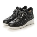 フィットジョイ FIT JOY 軽量 mid cut スニーカー (BLK/GRY)