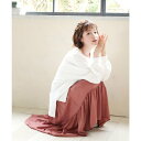 レトロガール RETRO GIRL サテンティアードスカート (ブラウン)