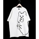 スカラー ScoLar 口からティッシュ クマTシャツ (オフホワイト)